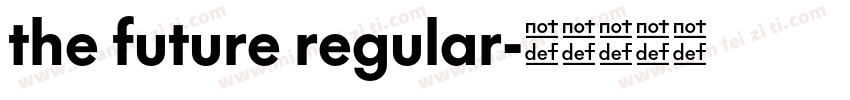 the future regular字体转换